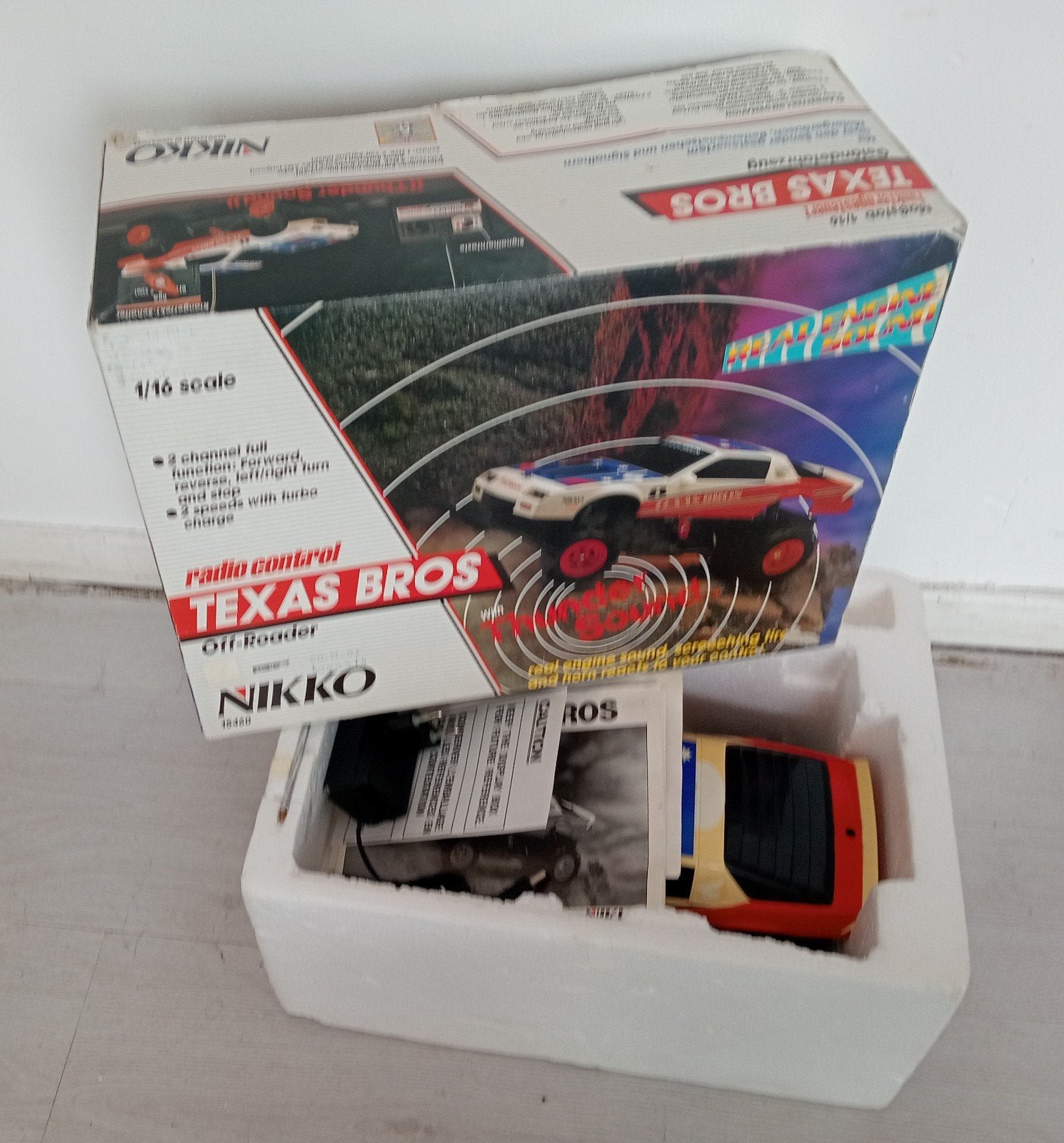 Vintage RC Nikko Texas Bros, Ophalen of Verzenden, Gebruikt, Overige schalen, Auto offroad