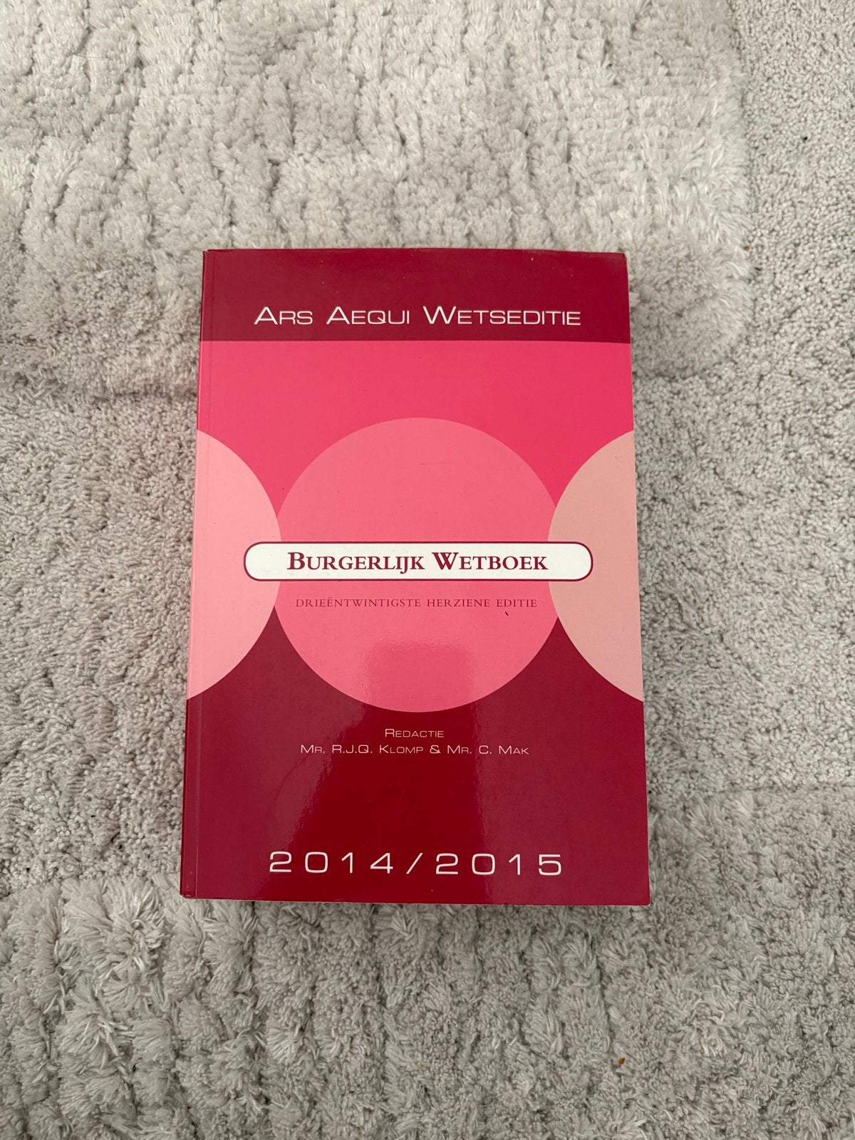 Ars Aequi Wetseditie Burgerlijk Wetboek 2014/2015, Boeken, Ophalen of Verzenden, Gamma, Gelezen, HBO