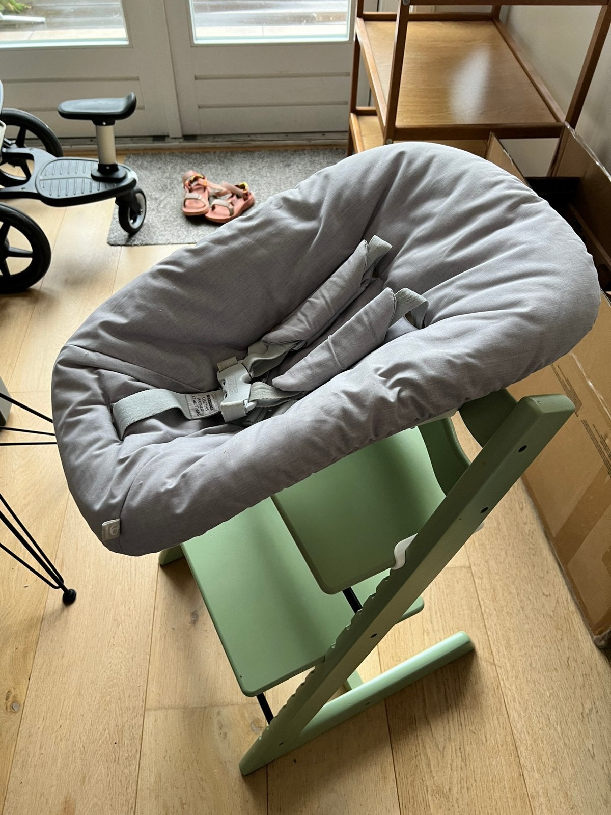 Stokke trip trap new born set gray, Ophalen, Zo goed als nieuw, Overige typen