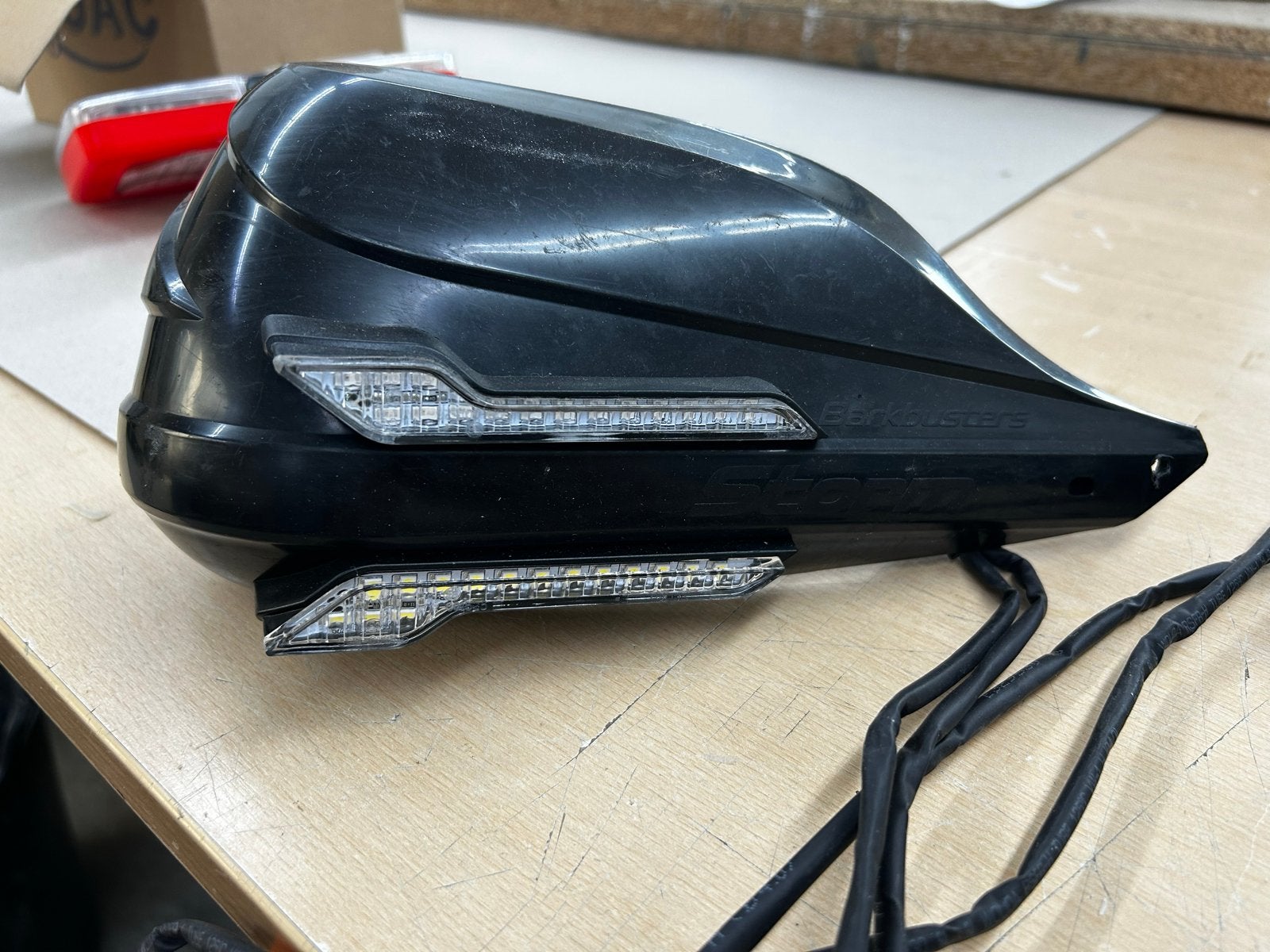 Barkbuster Storm handkappen met DRL en knipperlicht, Ophalen, Gebruikt