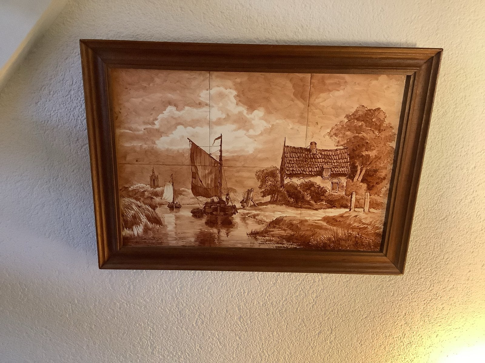 Tegeltableau Aad Mustert (Porceleyne Fles), Ophalen