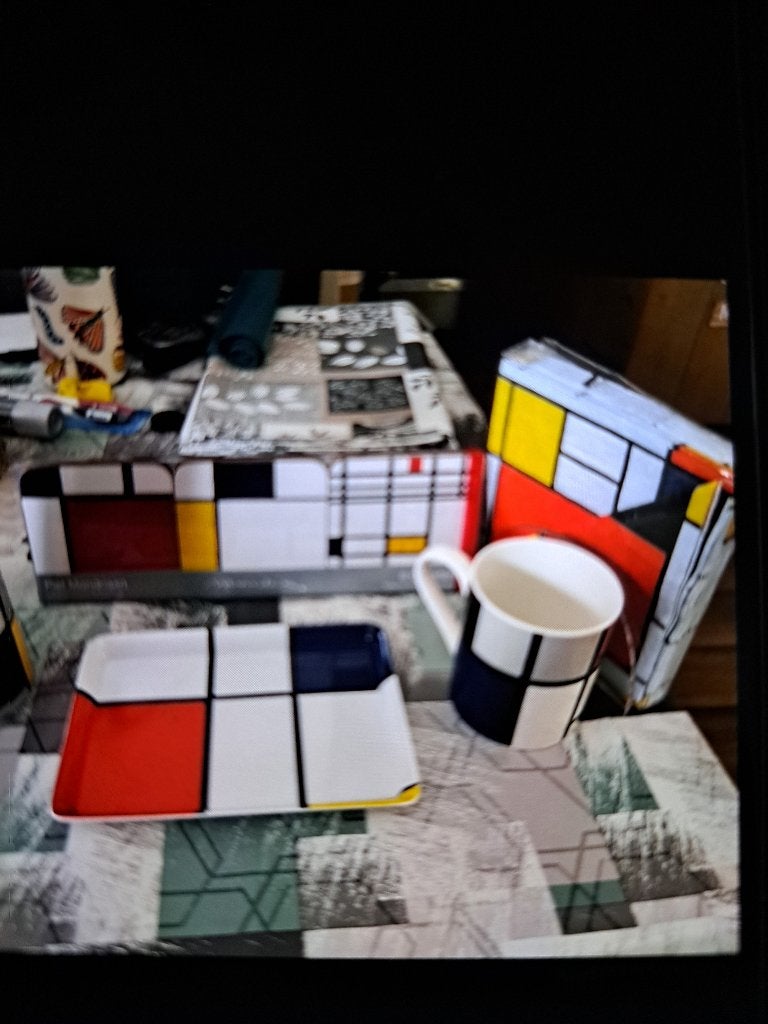 Te Koop piet mondriaan kunst zie foto,s, Antiek en Kunst, Ophalen of Verzenden