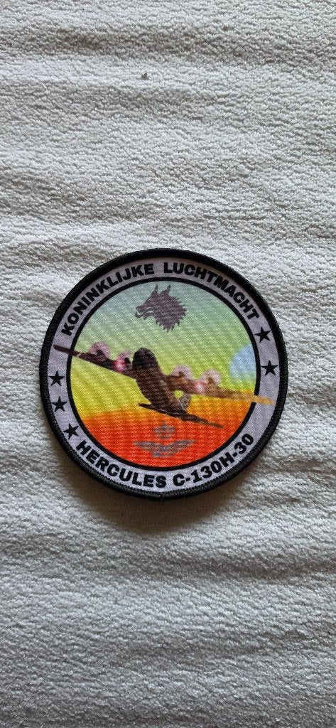 Koninklijke Luchtmacht C-130H-30 patch, Ophalen of Verzenden, Luchtmacht, Nederland, Embleem of Badge