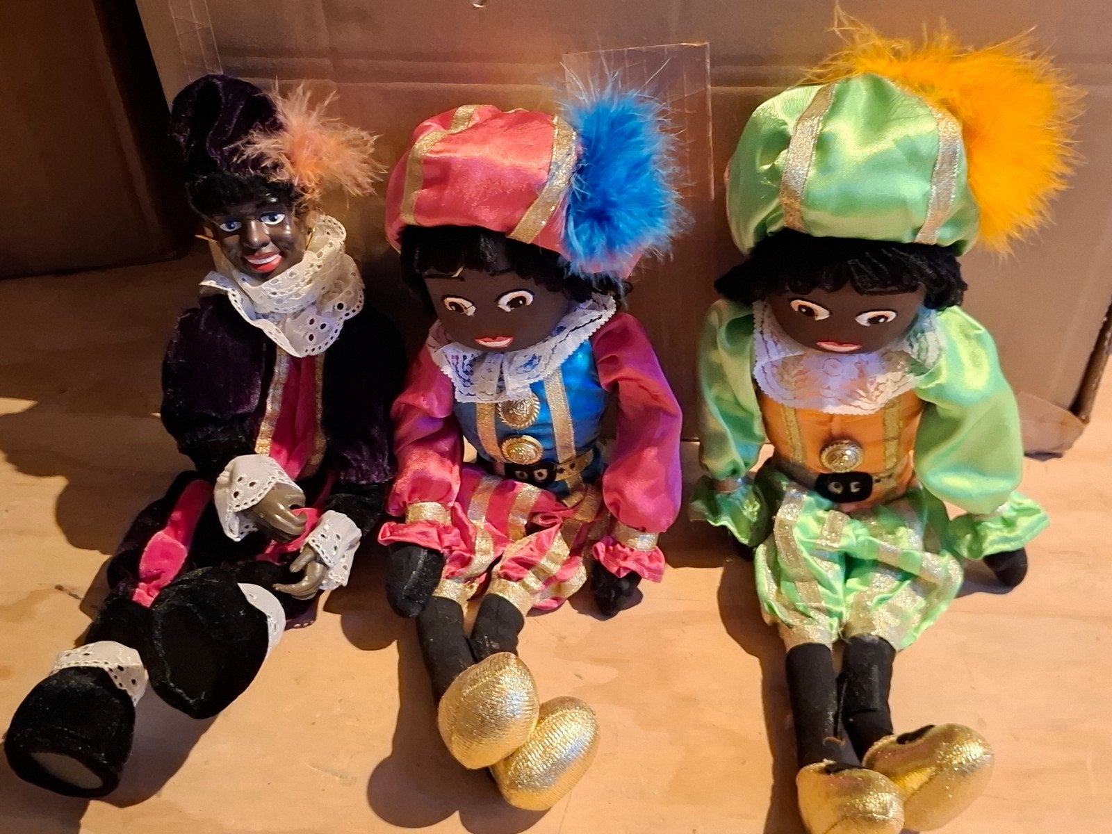 3  Piet poppen - V&D en Etos collectie, Diversen, Ophalen of Verzenden, Gebruikt