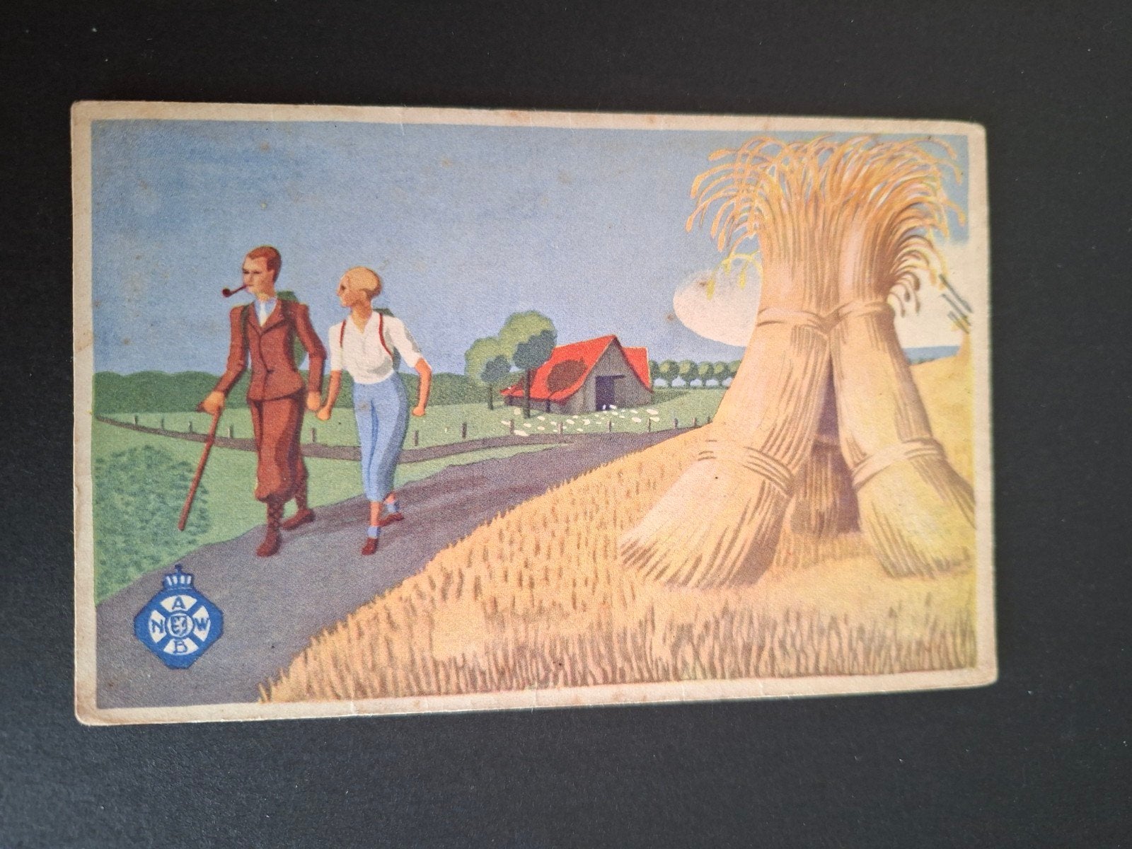 ANWB "Hulp in Nood" met speciale postzegel en stempel 1936, Verzenden, 1920 tot 1940, Gelopen, Overige thema's