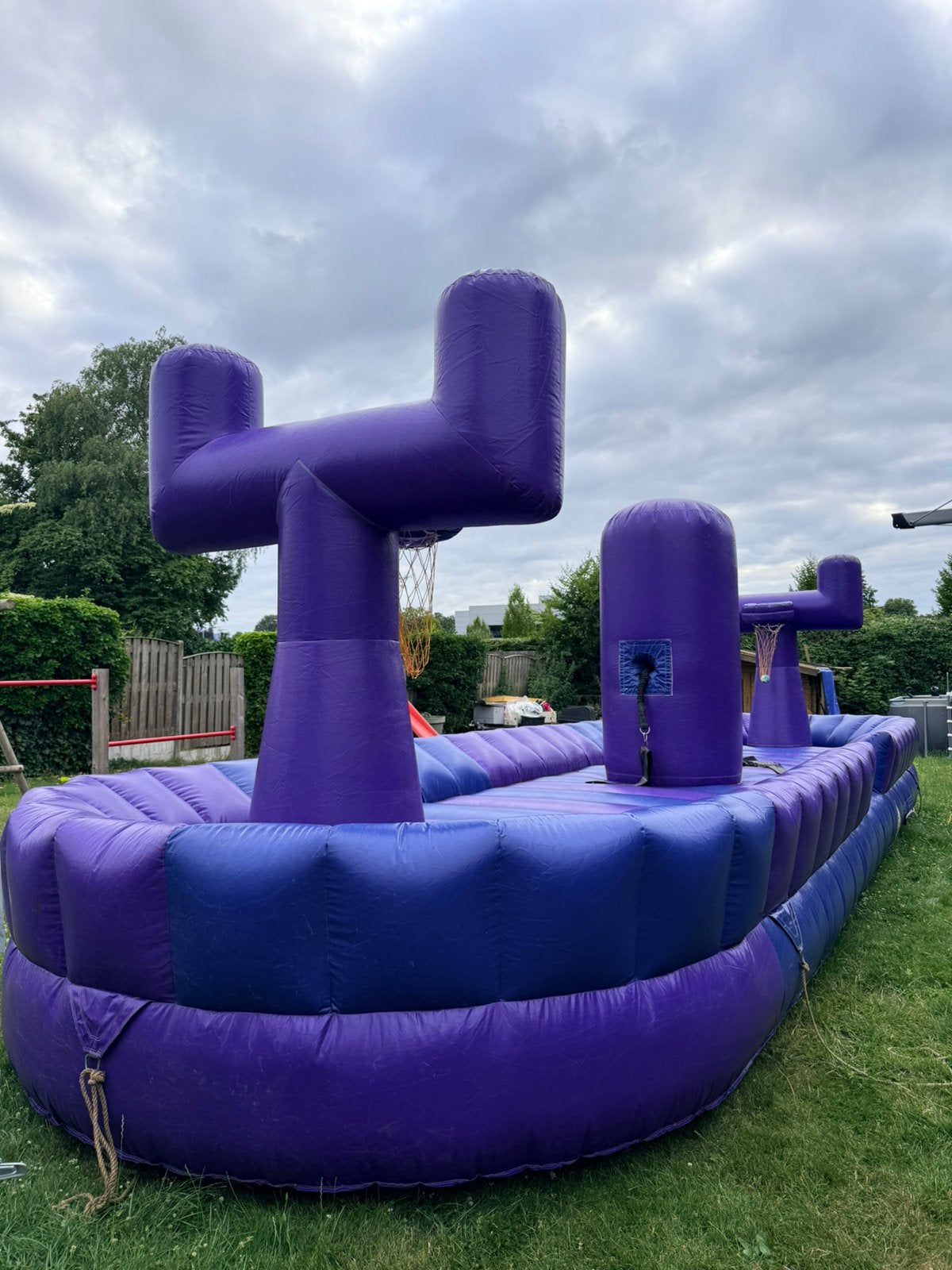 Springkussen te koop bungeeball / bungeerun / basketbal, Ophalen, Gebruikt
