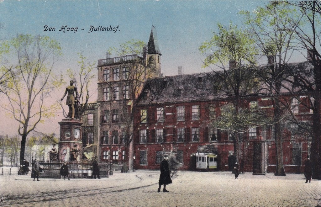 Den Haag Buitenhof, Verzamelen, Ansichtkaarten | Nederland, Verzenden, Voor 1920, Gelopen, Zuid-Holland