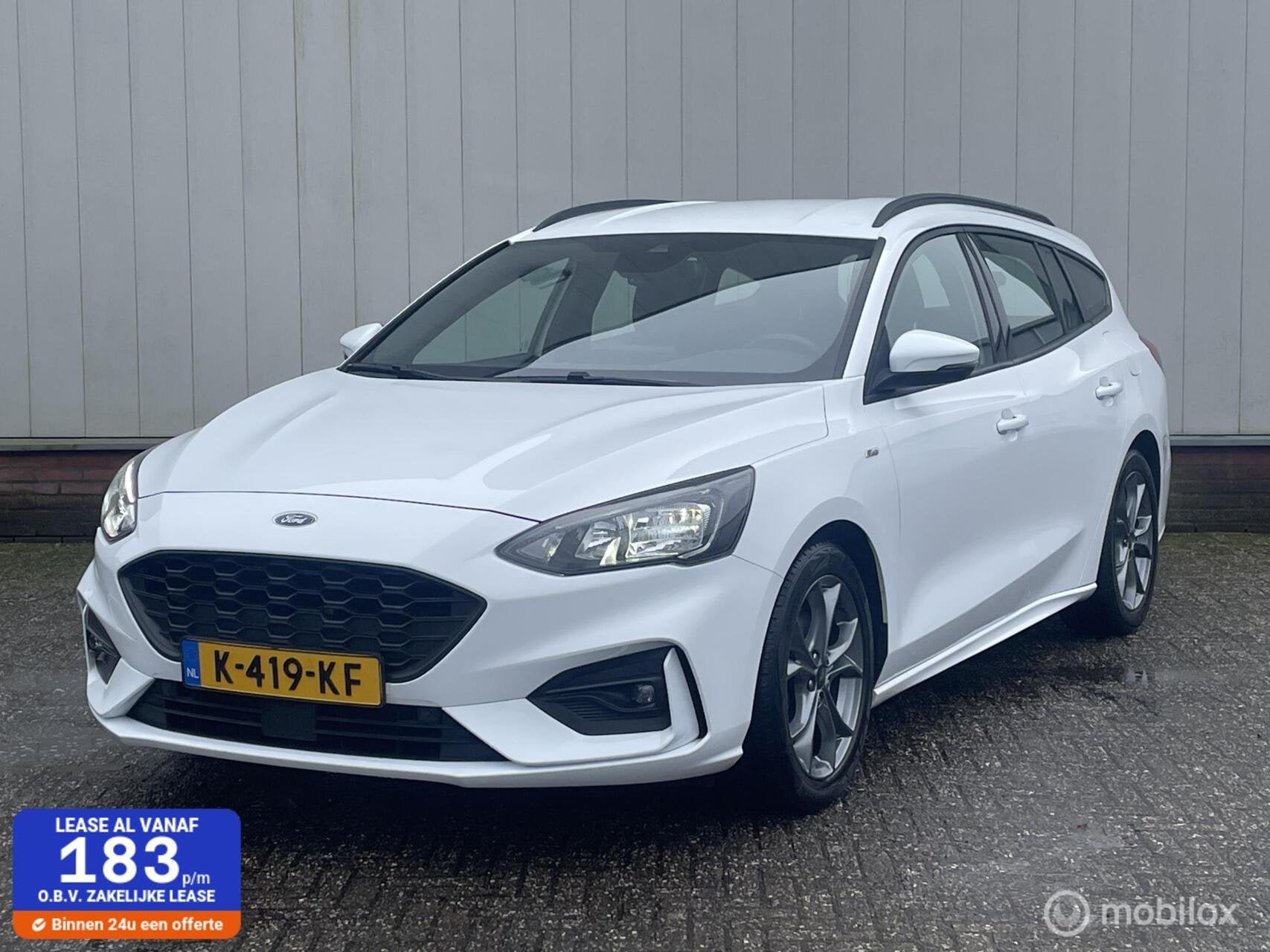 Ford Focus Wagon 1.0 EcoBoost Hybrid ST Line Business | Bang, Auto's, Ford, Gebruikt, Lichtsensor, Wit, Origineel Nederlands