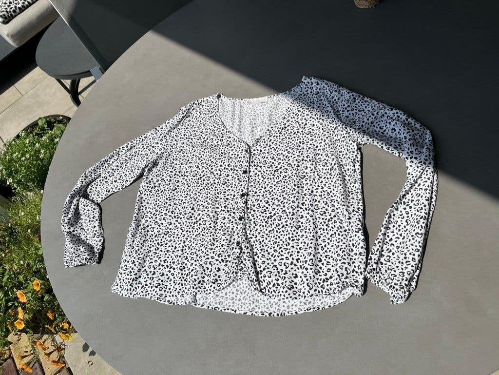 Zwart/wit Sutherland blousje, maat L, Kleding | Dames, Sutherland, Verzenden, Zwart, Maat 42/44 (L)