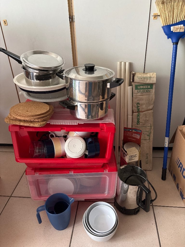 Keukenspullen voor op de camping gratis, Ophalen of Verzenden, Gebruikt