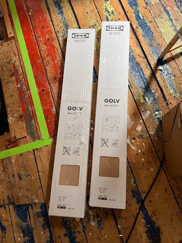 IKEA GOLV Laminaatvloer 8mm - Nieuw in verpakking, Ophalen, Nieuw, 5 tot 10 m², 10 tot 30 cm