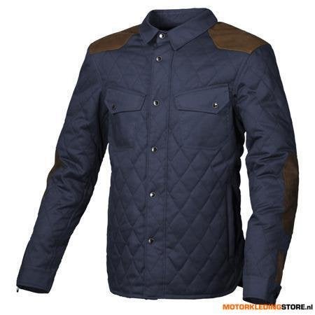 Macna Inland Quilted Motorshirt, Blauw, Ophalen of Verzenden, Nieuw met kaartje