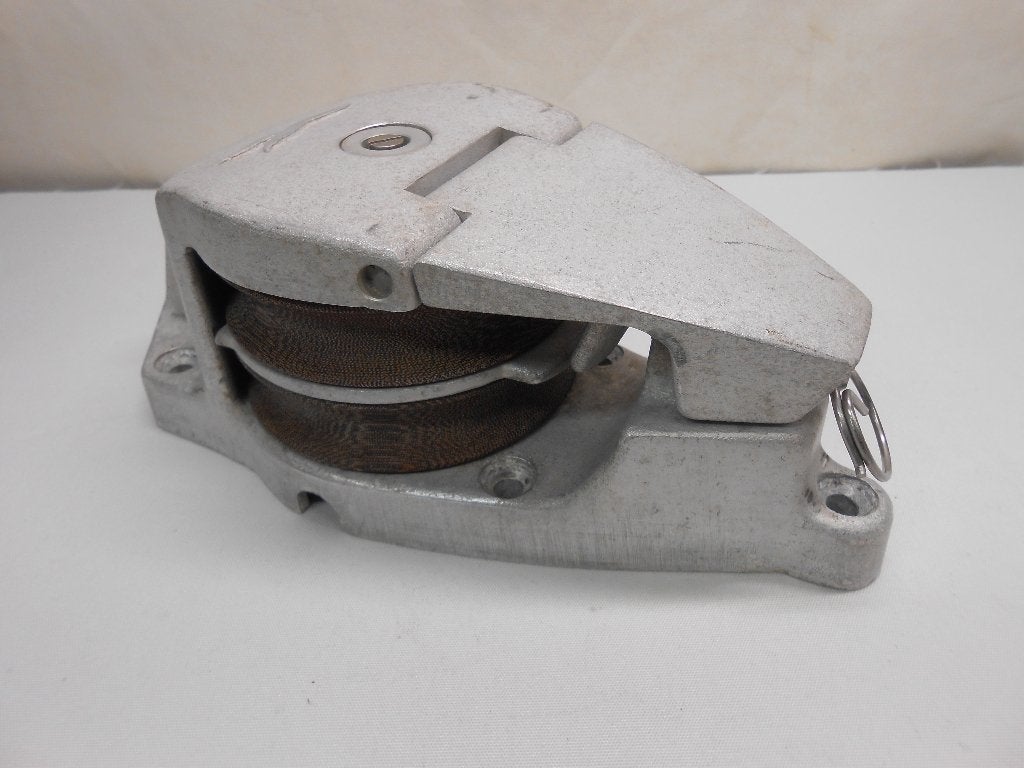 Klapdekblokken, Dubbelschijfs, o.a. voor genua, 16 mm lijn, Ophalen of Verzenden, Gebruikt, Lijn of Blok