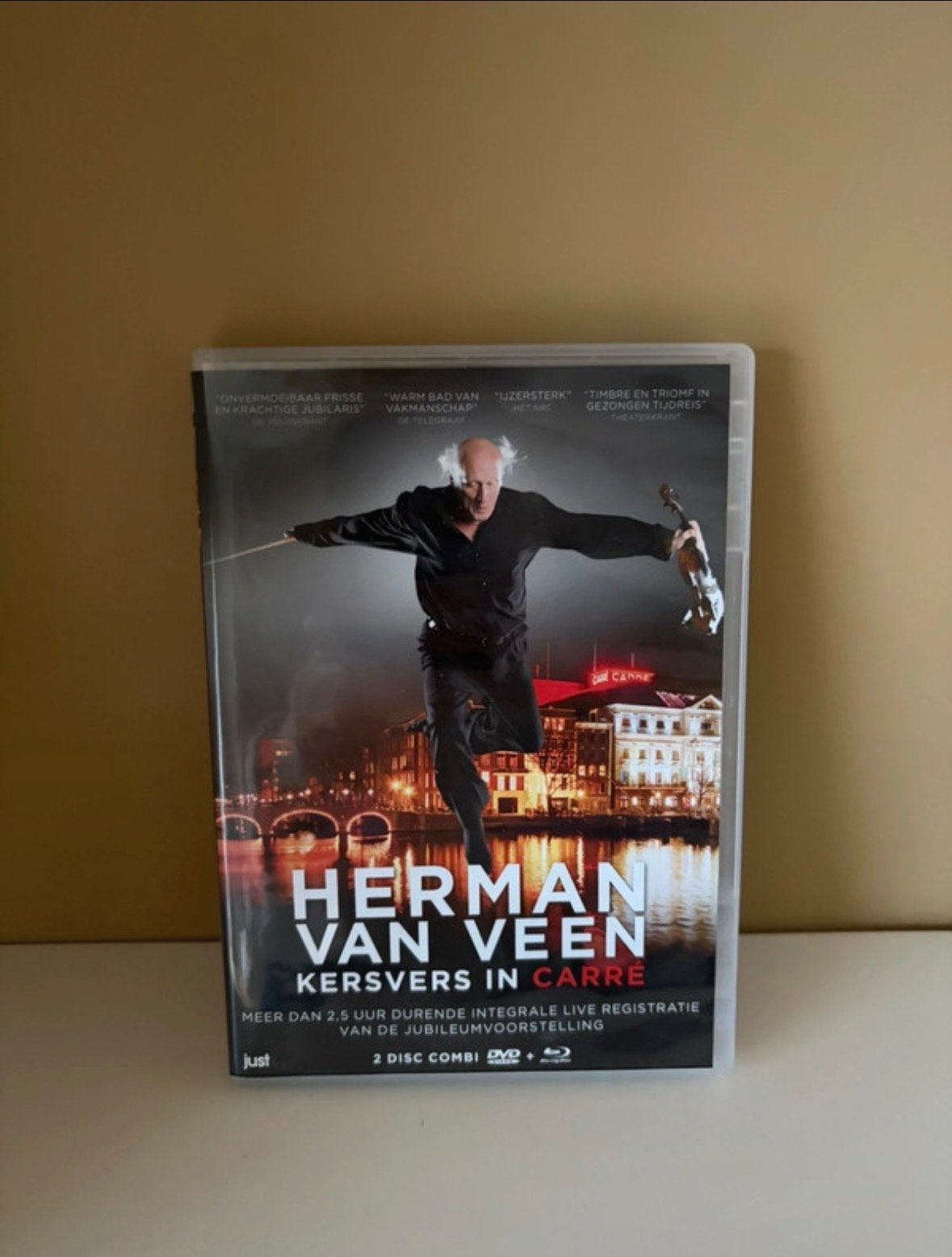 Herman van Veen - Kersvers in Carré (Dubbel DVD/Blu-ray), Bonusmateriaal, Alle leeftijden, Nederlands, Zo goed als nieuw