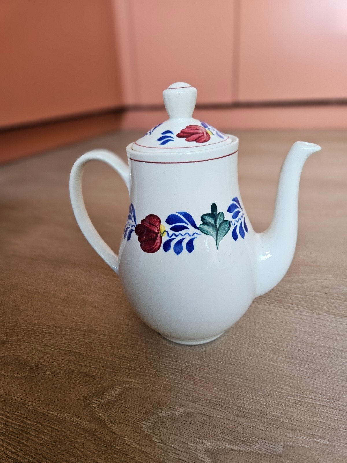 Boerenbond Servies Set - Theepot, Kopjes, Sauskom, Melkbeker, Huis en Inrichting, Ophalen of Verzenden, Porselein, Overige stijlen