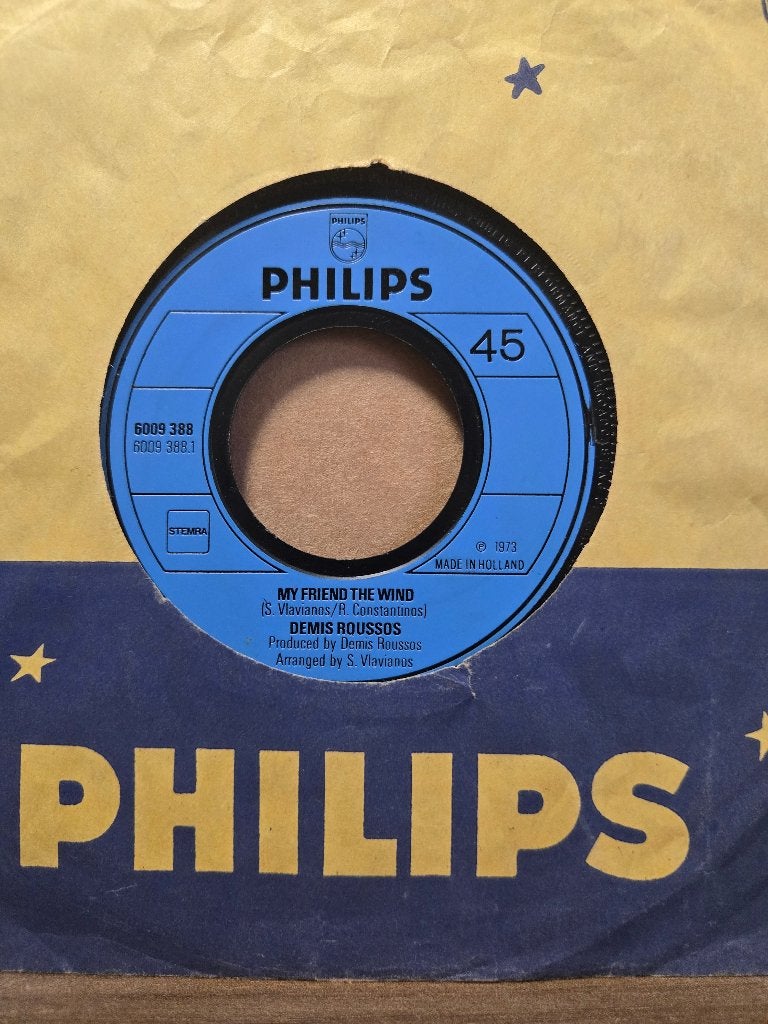 ≥ Demis Roussos - My friend the wind — Vinyl Singles — Marktplaats
