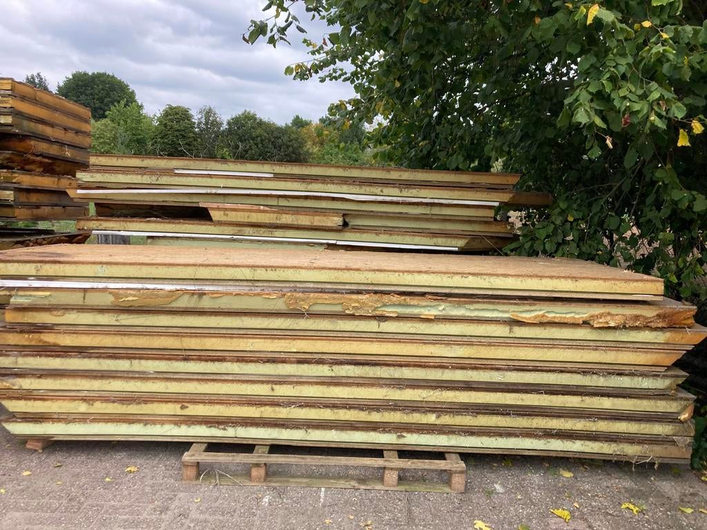 Gebruikte isolatiepanelen - diverse maten, Ophalen, Gebruikt, Hout, 100 mm of meer