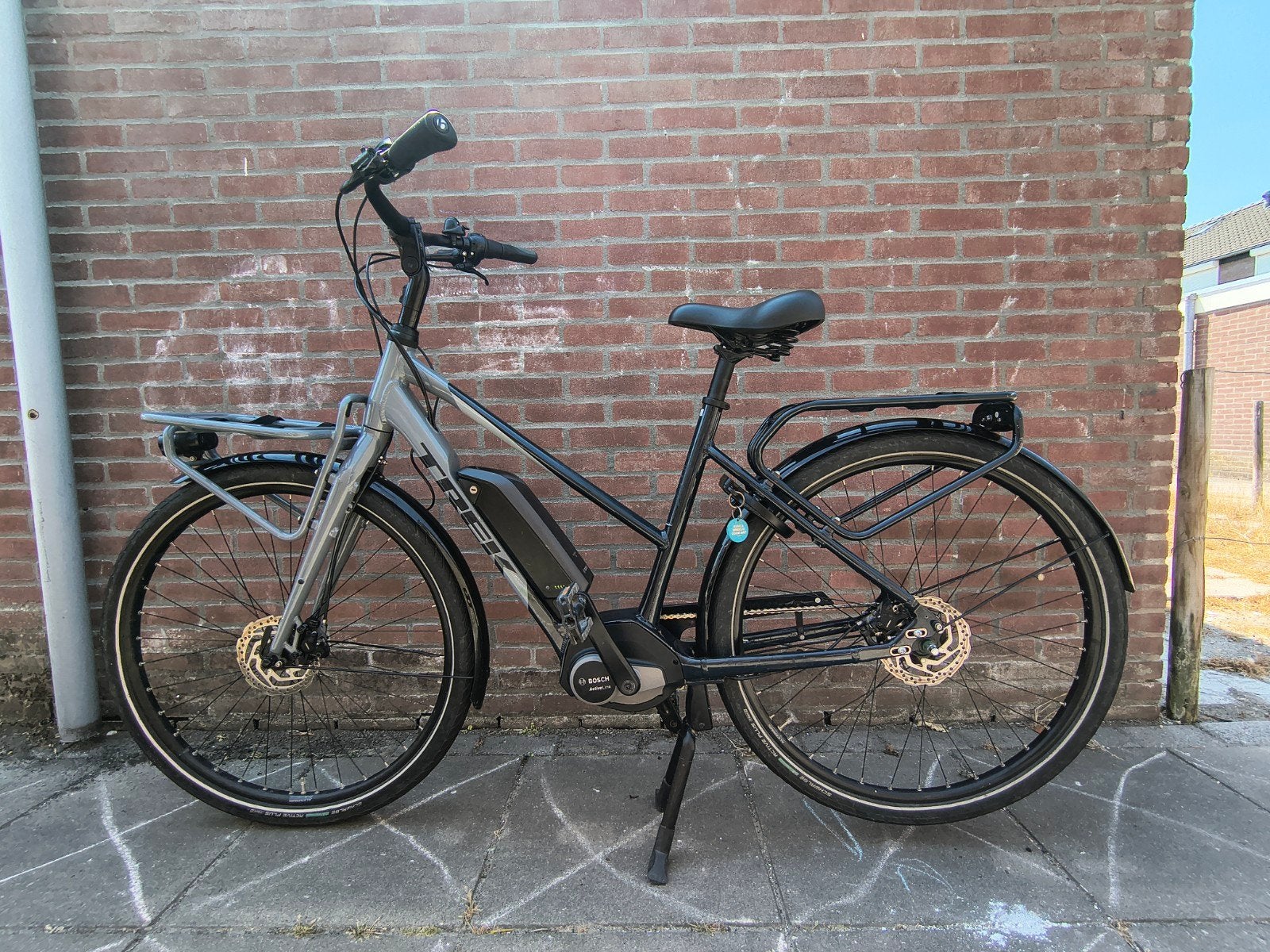 Trek District+ 2 Stagger E-bike – 5008 km, Gebruikt, 50 km per accu of meer, 55 tot 59 cm, Ophalen