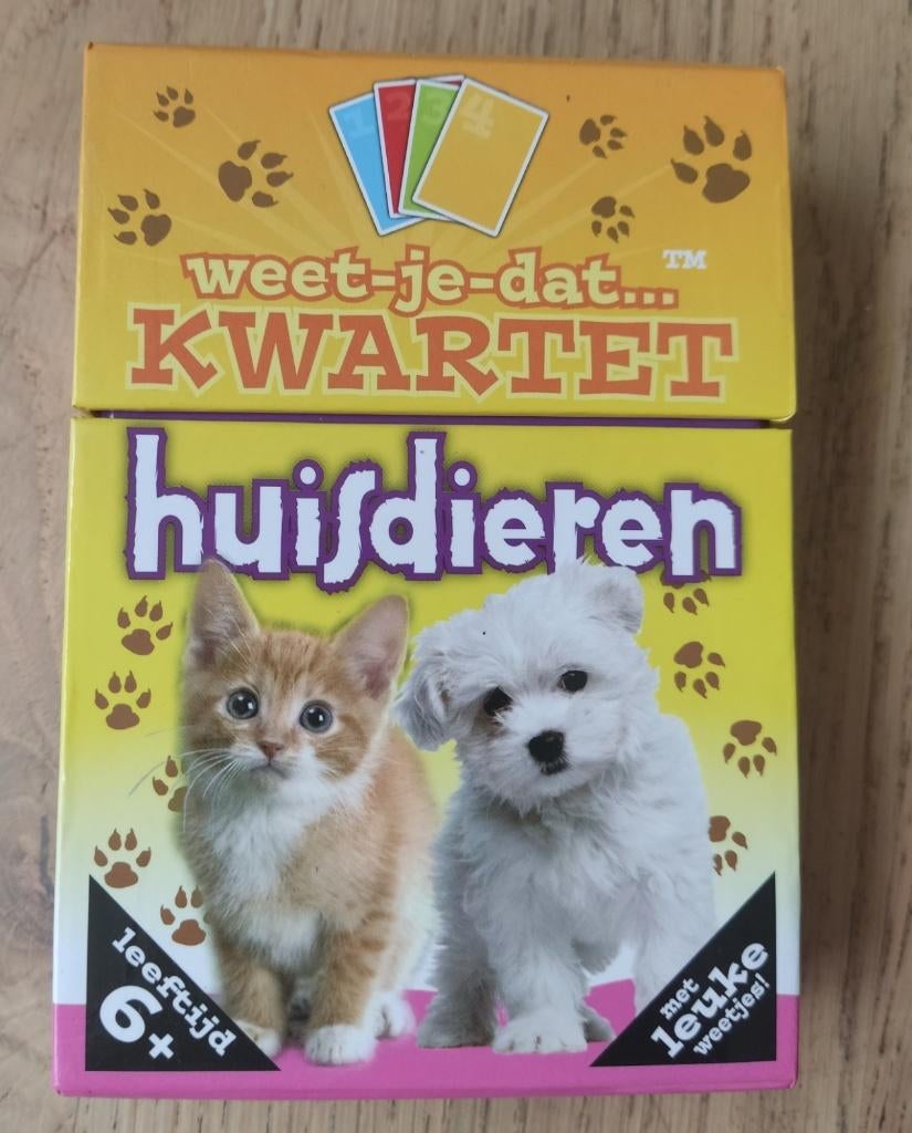 Dieren kwartetspel, Ophalen of Verzenden, Zo goed als nieuw