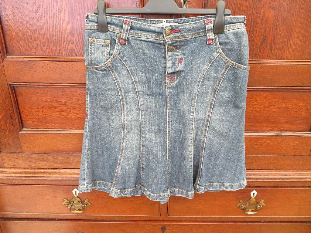 Dames jeans rok Zoi maat M blauw Z.G.A.N., Maat 38/40 (M), Blauw, Ophalen of Verzenden, Zo goed als nieuw