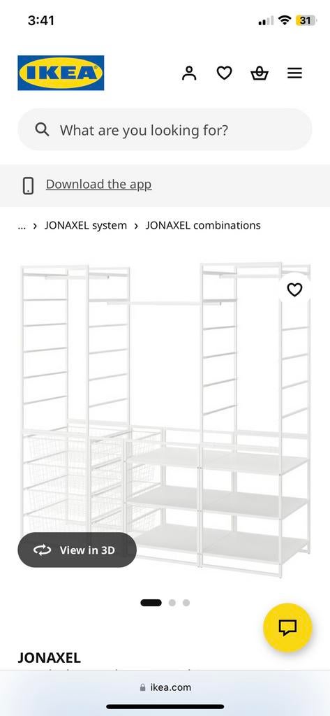 Ikea open closet, Huis en Inrichting, Kasten | Kledingkasten, Ophalen, 100 tot 150 cm, Zo goed als nieuw, 150 tot 200 cm