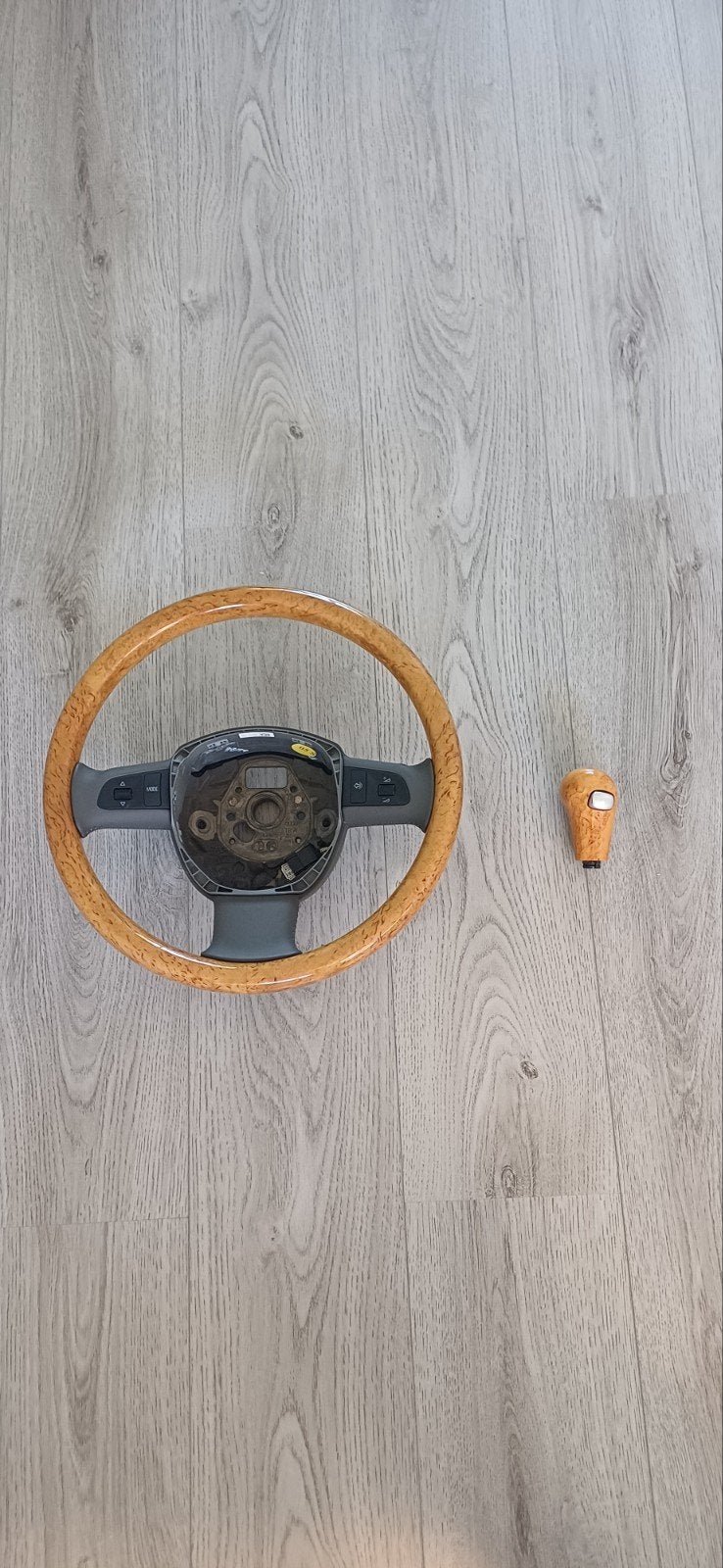 Houten stuurwiel en pookknop set voor Audi, Auto-onderdelen, Ophalen of Verzenden, Nieuw