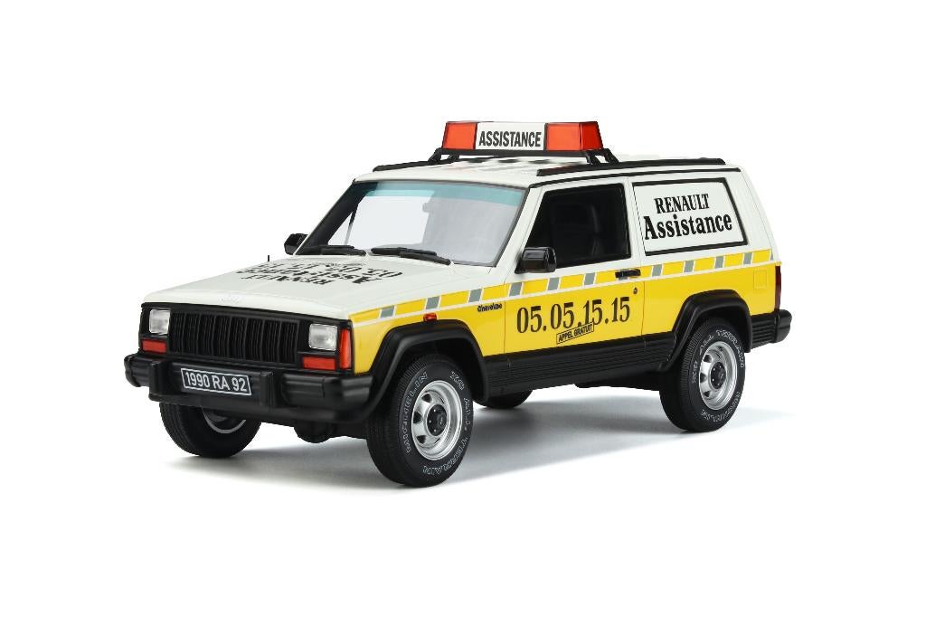 Jeep Cherokee XJ Renault Assistance 1989 OttoMobile OT939, Hobby en Vrije tijd, Modelauto's | 1:18, OttOMobile, Auto, Verzenden