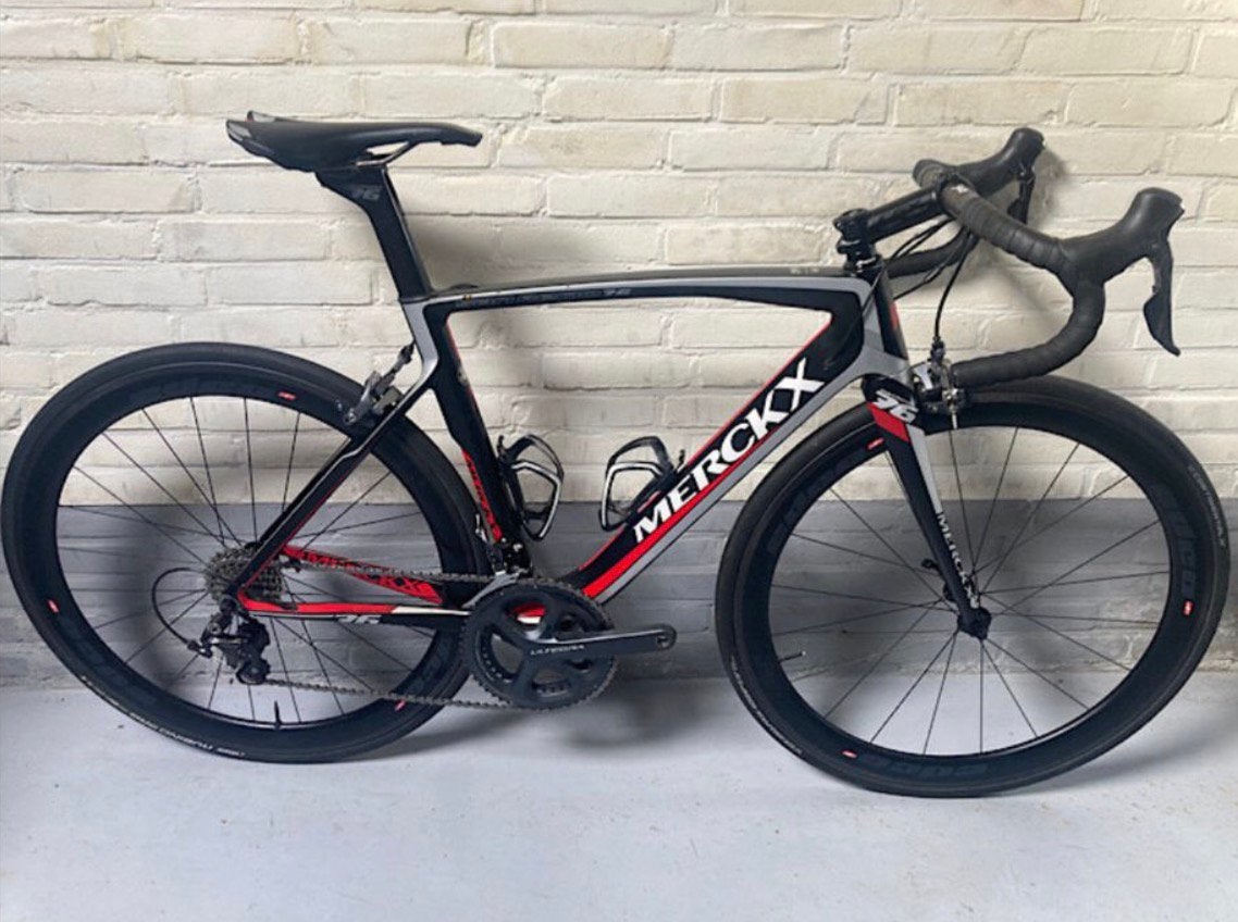 Racefiets, Carbon, Zo goed als nieuw, Meer dan 20 versnellingen, 53 tot 57 cm