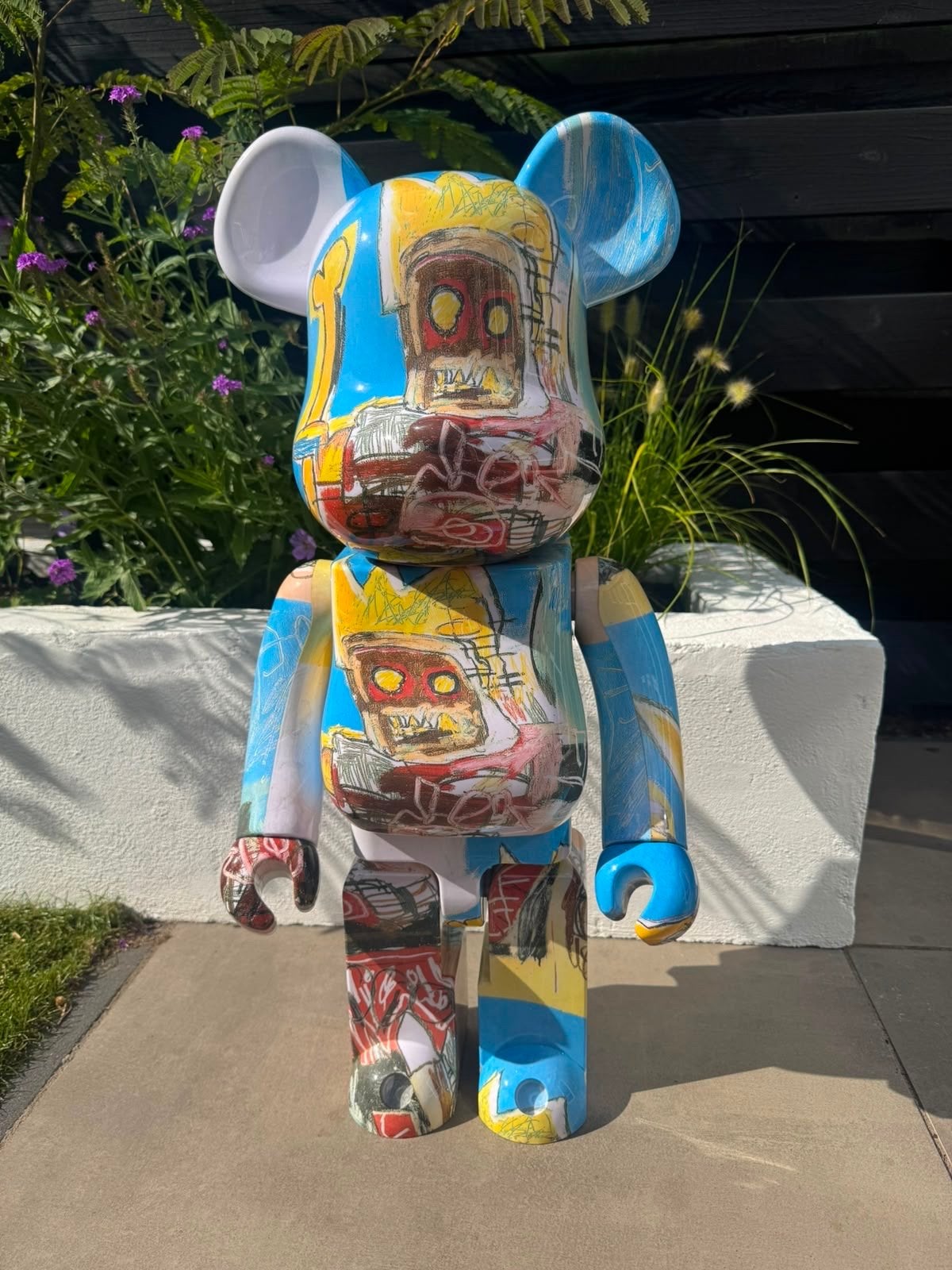 Bearbrick 1000% Jean-Michel Basquiat #6 zonder doos, Ophalen of Verzenden, Zo goed als nieuw