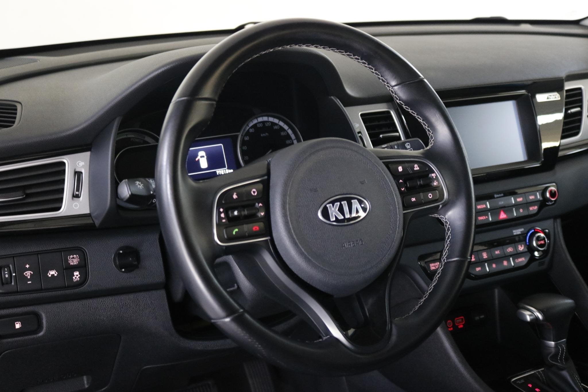 Kia Niro 1.6 GDi Hybrid DynamicLine Clima | Cruise | Carplay, Auto's, Kia, Gebruikt, Euro 6, 2 kWh, Blauw
