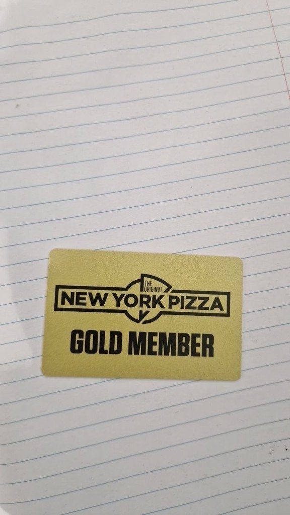 New York Pizza Gold Membership - 1 jaar geweldige deals, Eén persoon, Kortingsbon, Overige typen