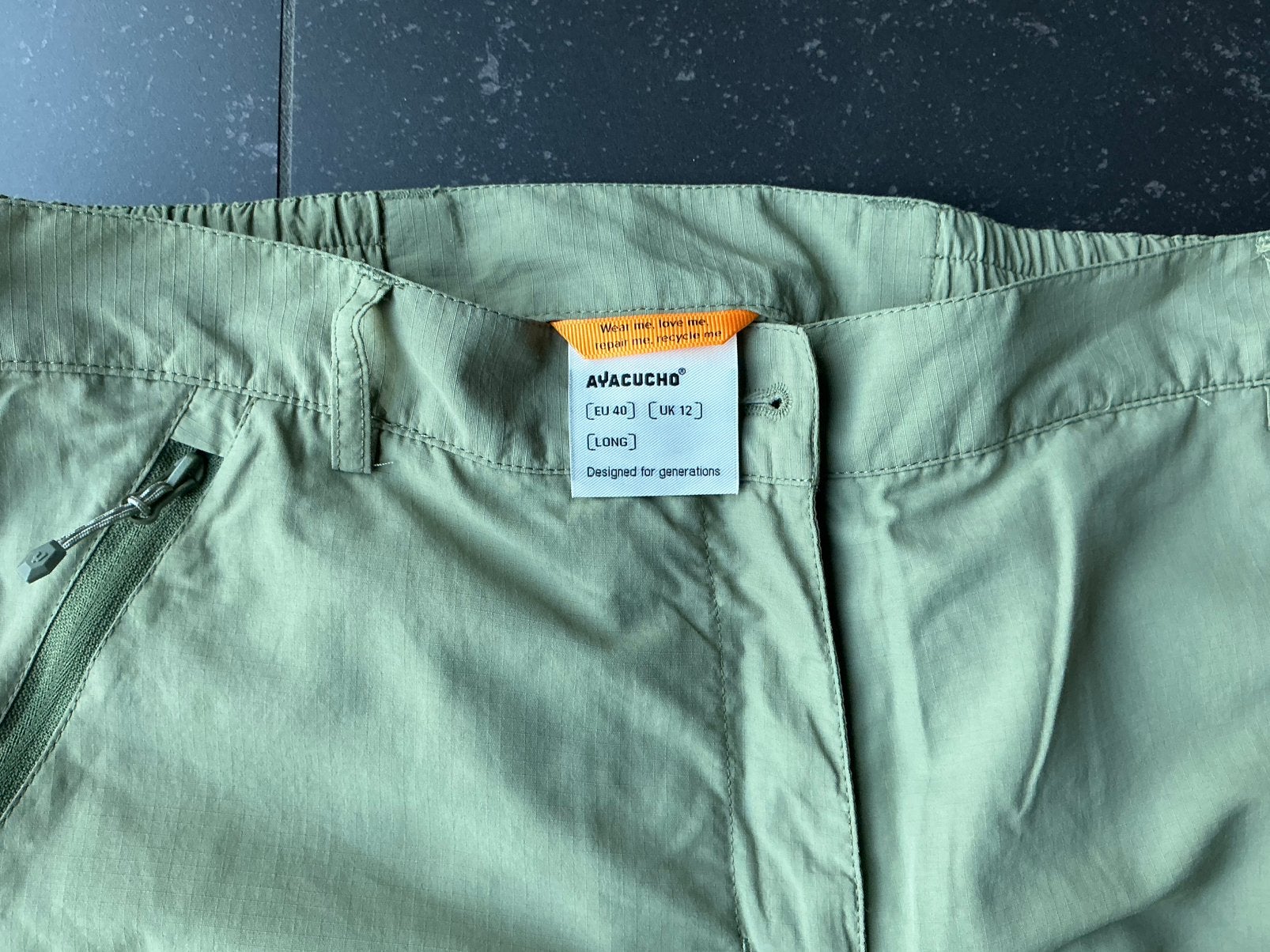 Afritsbroek merk Ayacuchco, Maat 38/40 (M), Blauw, Ophalen of Verzenden, Zo goed als nieuw