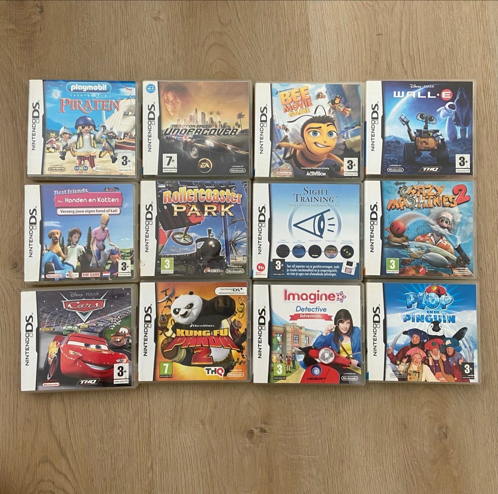 Nintendo DS Spellen - Cars, Kung Fu Panda 2, WALL-E en meer, Gebruikt, Overige genres, 1 speler, Ophalen of Verzenden