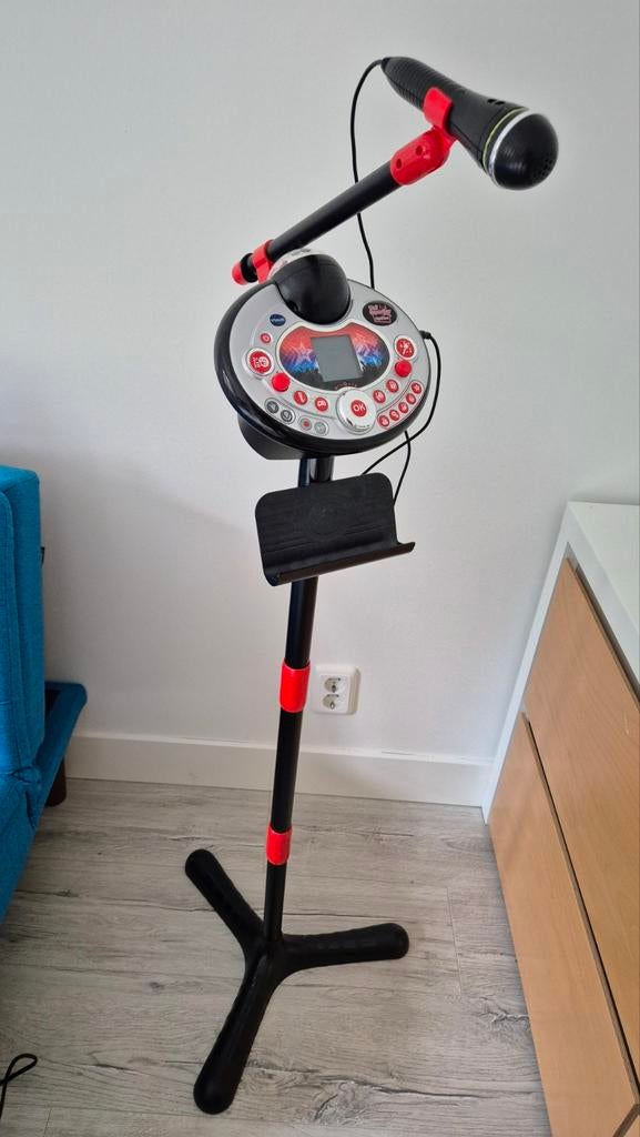 VTech Karaoke Set Microfoon met standaard en discolamp, Ophalen, Gebruikt, Complete set