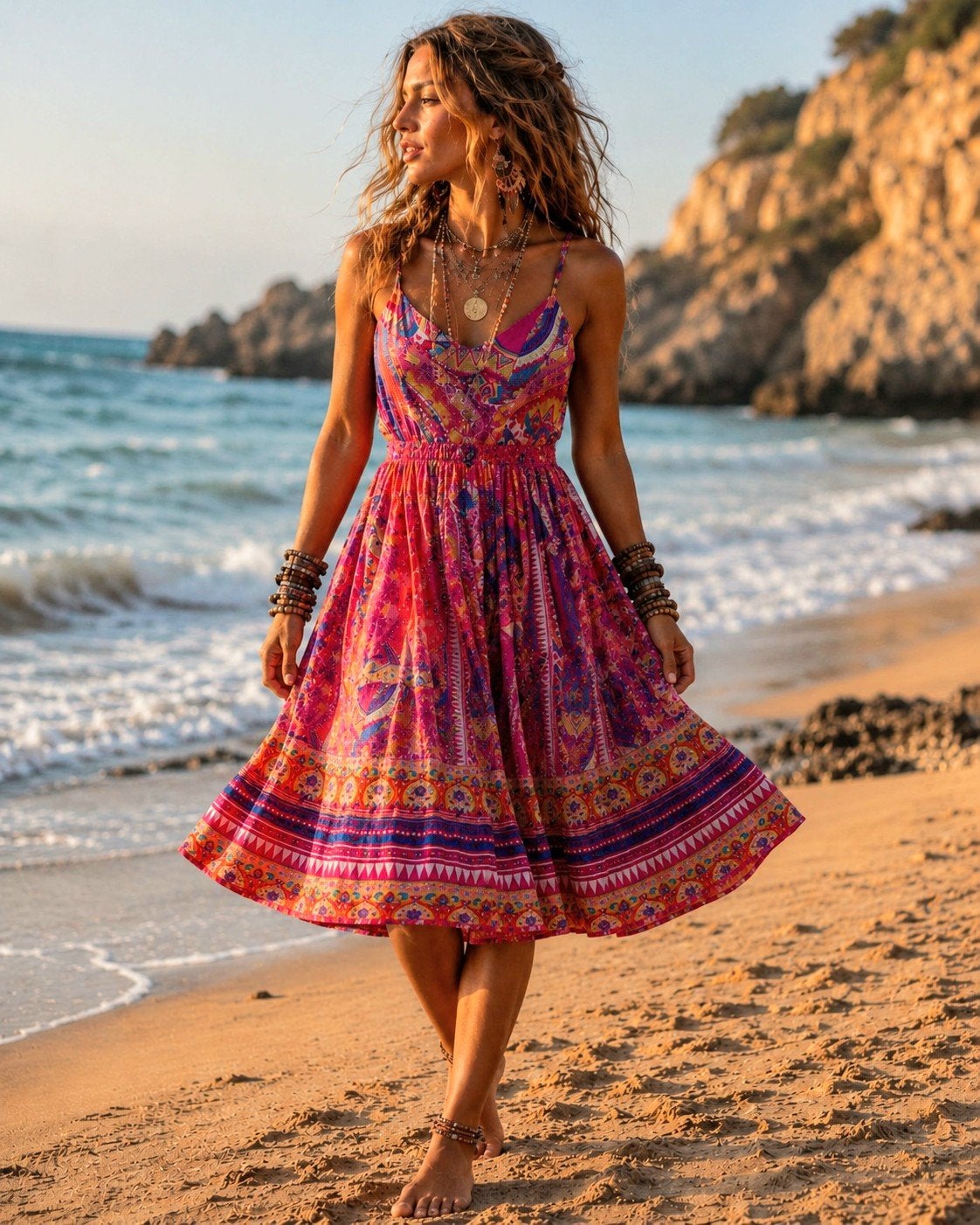 Ibiza partij Gypsy, Ophalen of Verzenden, Nieuw, Maat 38/40 (M), Onder de knie