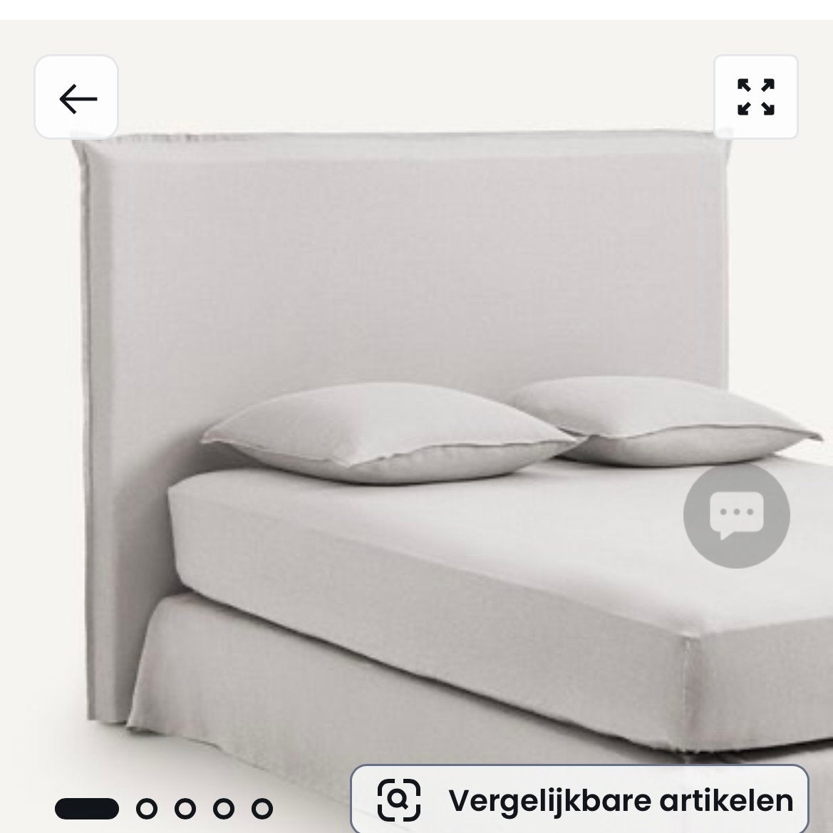 Overtrek voor boxspring grijs/antraciet, Dekbedovertrek, Tweepersoons, Ophalen of Verzenden, Zo goed als nieuw