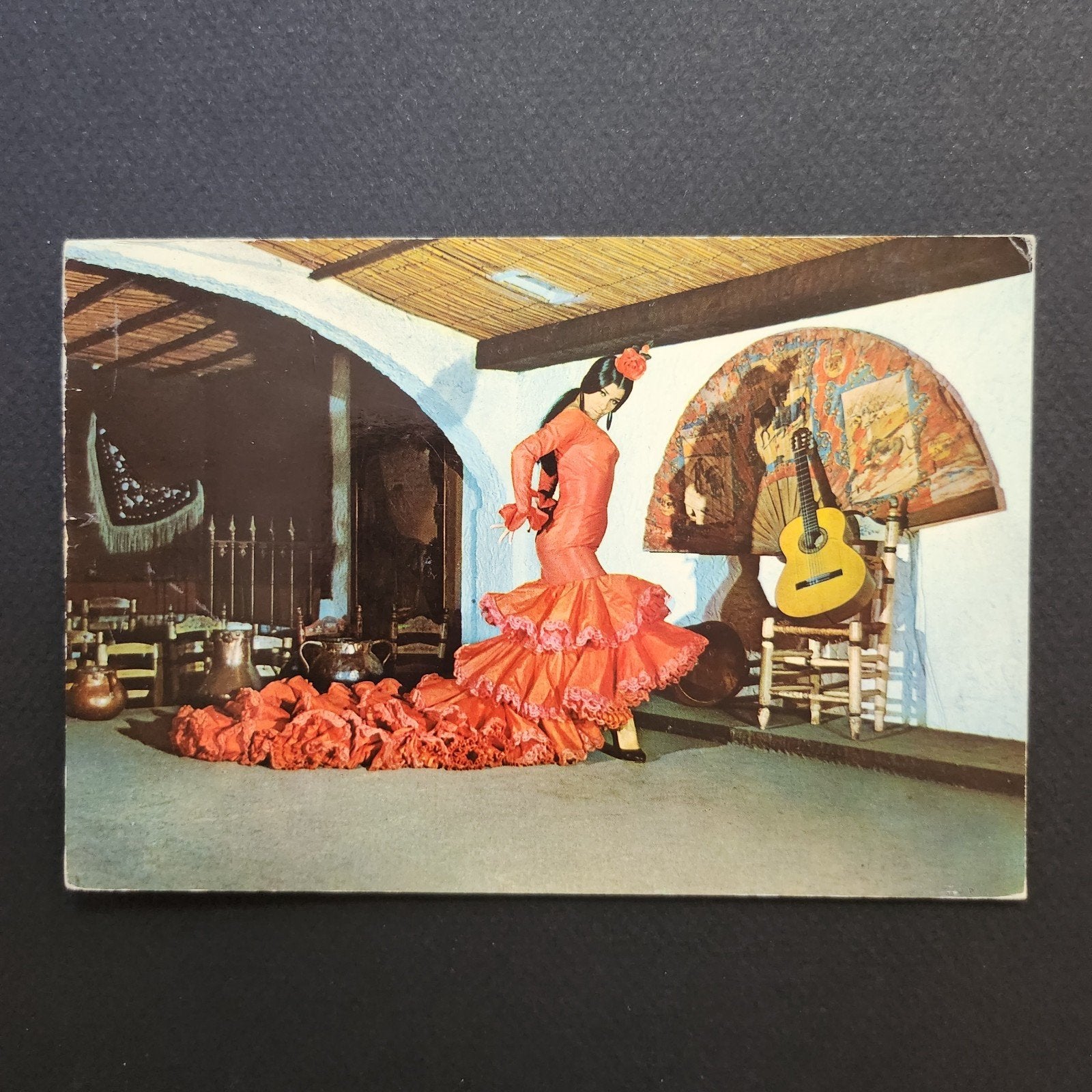 Vintage Ansichtkaart: Flamenco Danseres - Torremolinos, Verzamelen, Verzenden, 1960 tot 1980, Gelopen