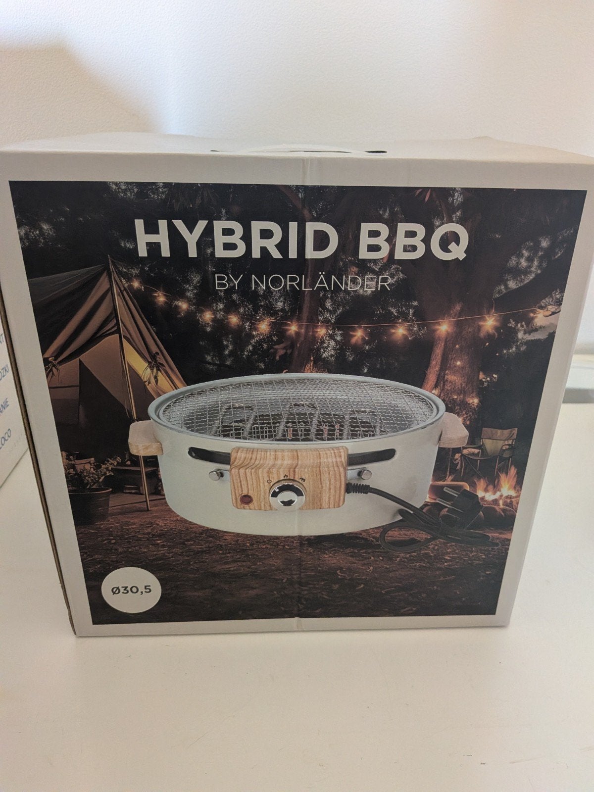 Hybride tafel bbq, Tuin en Terras, Houtskoolbarbecues, Ophalen, Nieuw