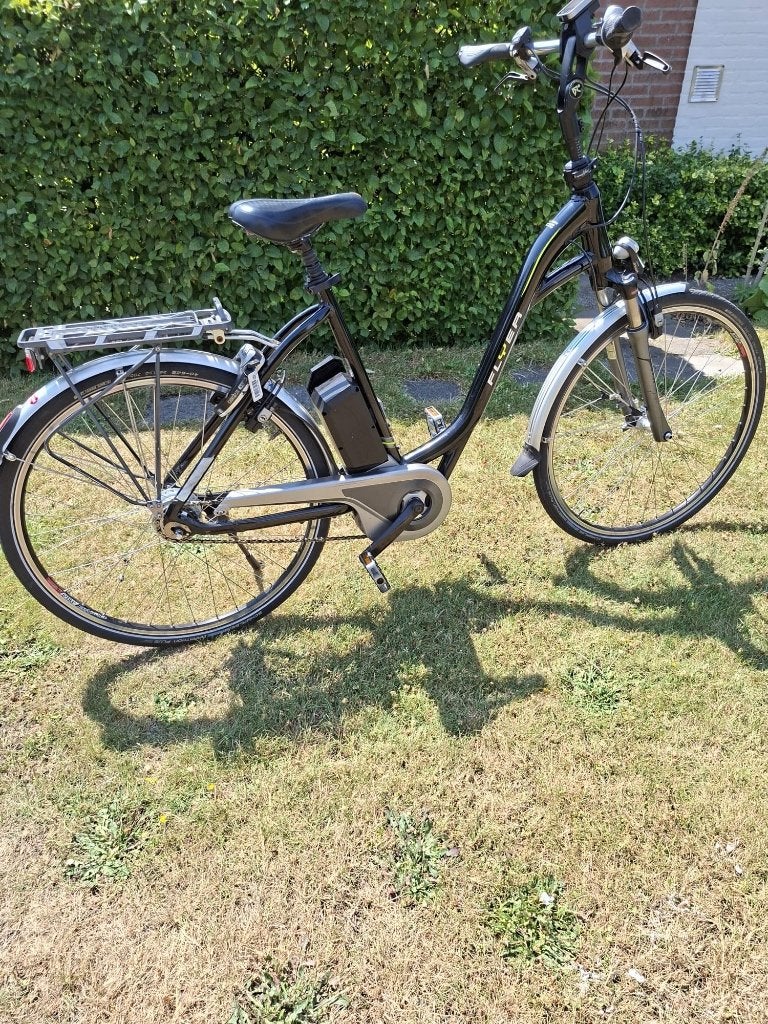 Elektrische fiets Flyer zwart, 53 tot 56 cm, Ophalen, Zo goed als nieuw, Overige merken