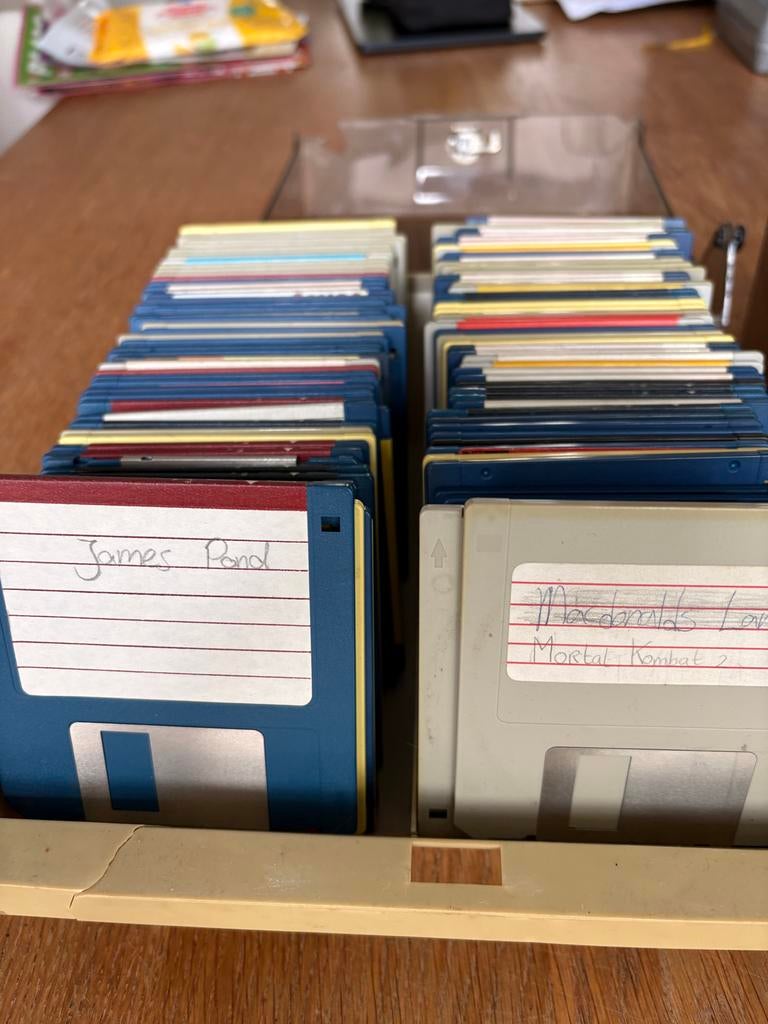 Vintage floppy disks met games - Amiga/MS-DOS, Gebruikt, Overige genres, 1 speler, Ophalen of Verzenden