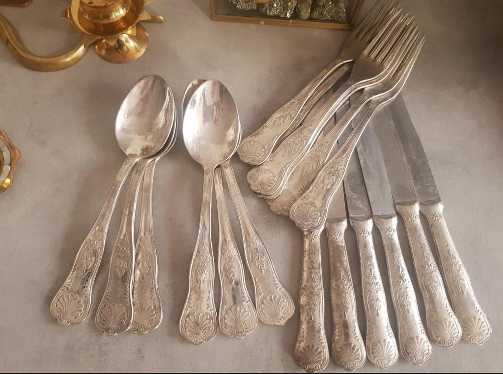 Vintage Super Inox Verzilverd Bestekset - Jaren '50, Antiek en Kunst, Antiek | Bestek, Ophalen of Verzenden