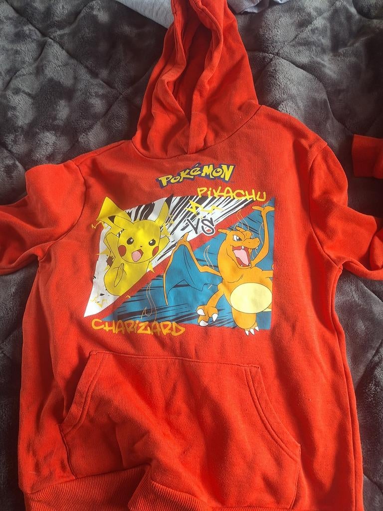 Pokemon hoodie maat 140/146, Ophalen of Verzenden, Zo goed als nieuw, Jongen of Meisje, Trui of Vest