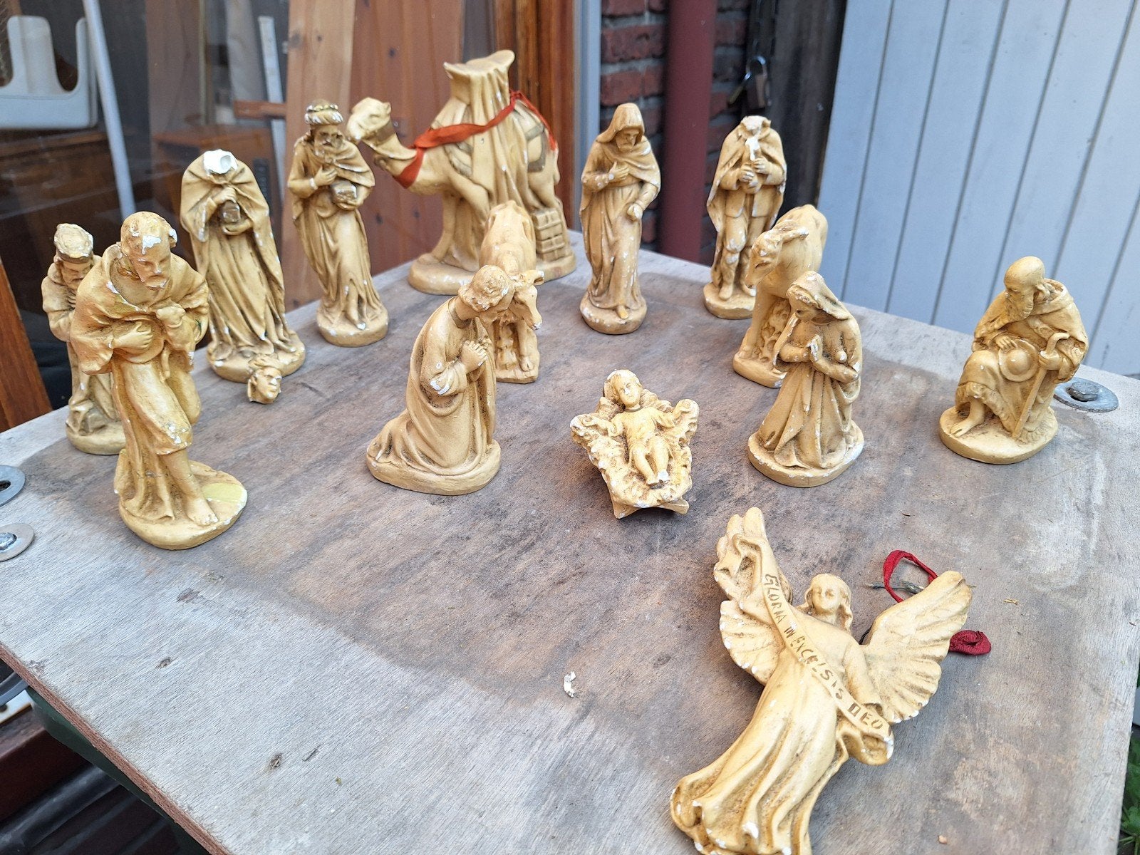 vintage kerstgroep kerststalset jaren 70  (opknapper ), Diversen, Ophalen