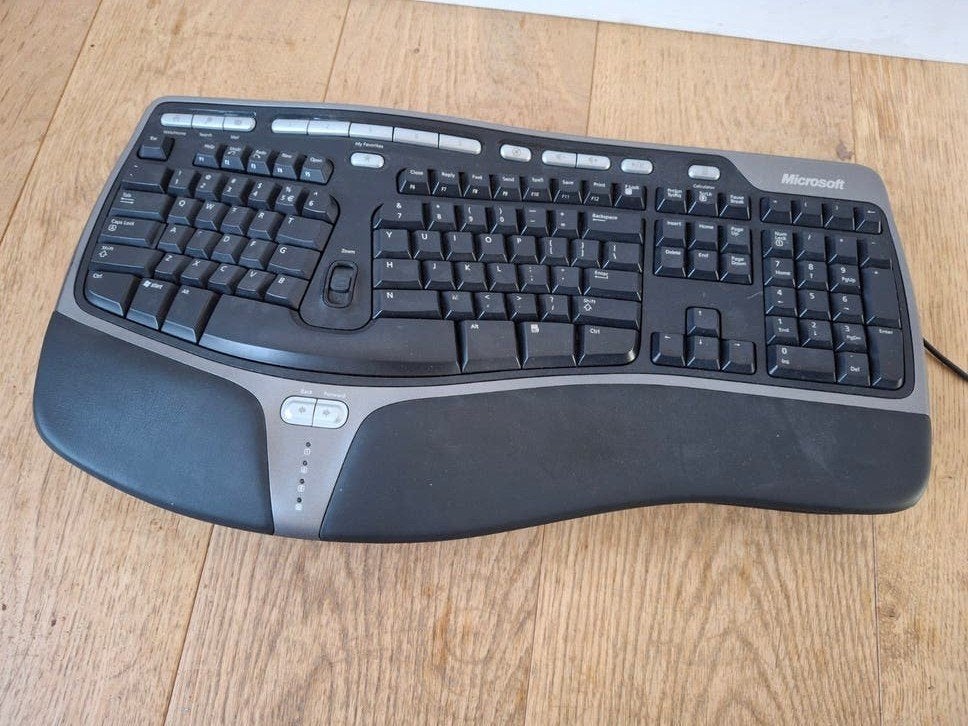 Microsoft Ergonomisch Toetsenbord Keyboard 4000, Gebruikt, Ophalen of Verzenden, Ergonomisch, Qwerty
