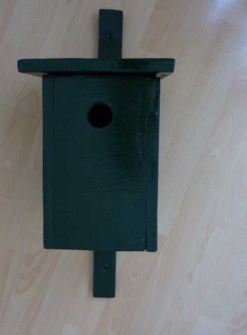 vogelhokje nestkast hokje voor vogel groen, Ophalen, Gebruikt, Hout, Overige typen