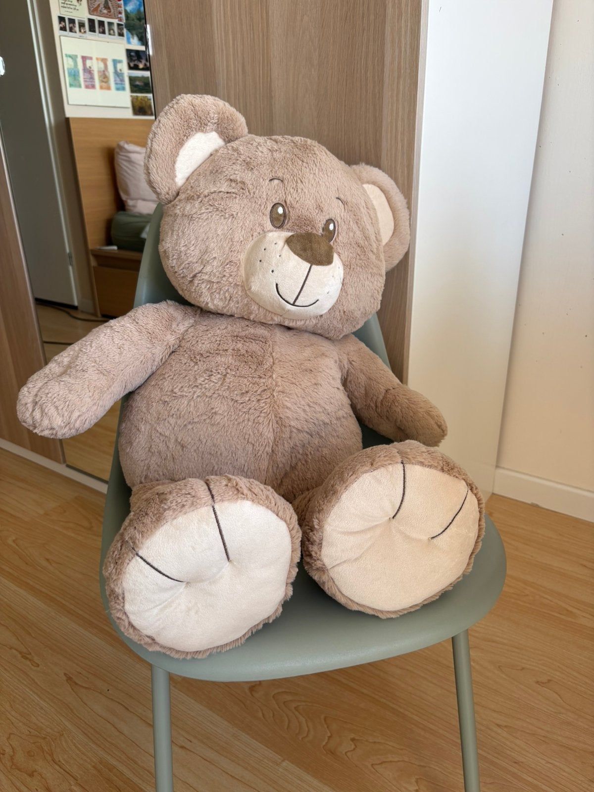 Knuffelbeer 75 cm, Verzamelen, Ophalen, Zo goed als nieuw, Stoffen beer, Overige merken