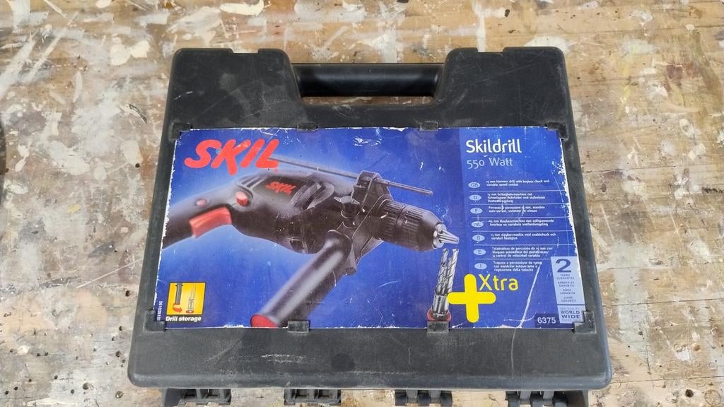 Skil 550 Watt Klopboormachine, Gebruikt, Variabele snelheid, 400 tot 600 watt, Ophalen