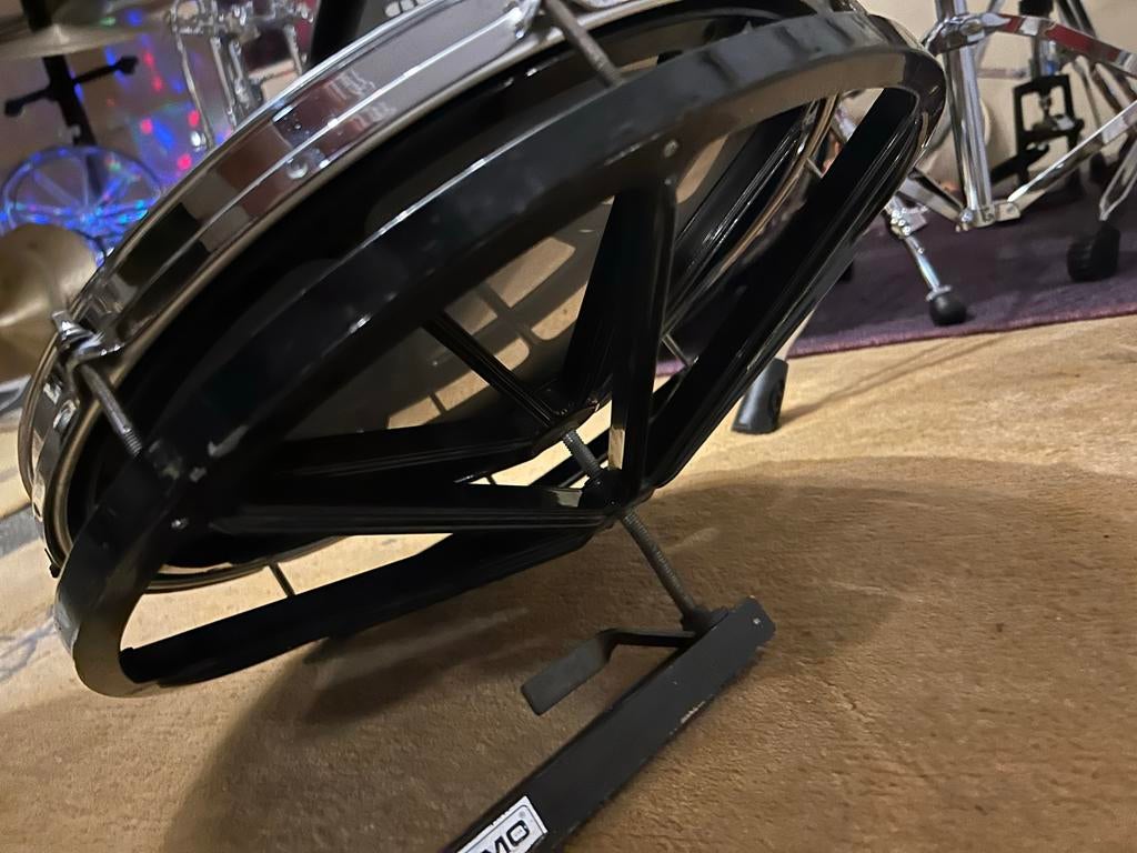 16” Remo Black Rototom (Ebony Pinstripe) - Zeldzaam Formaat, Usa, Drums of Percussie, Remo, Ophalen of Verzenden