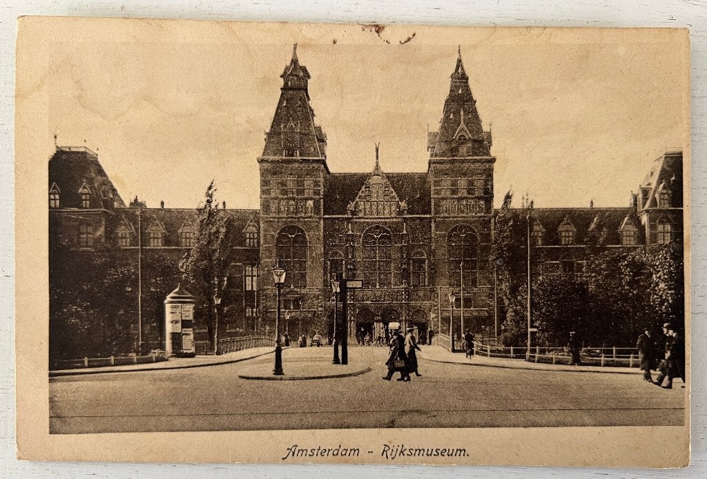 Oude Ansichtkaart  - Amsterdam - Rijksmuseum, Ophalen of Verzenden, Voor 1920, Gelopen, Noord-Holland