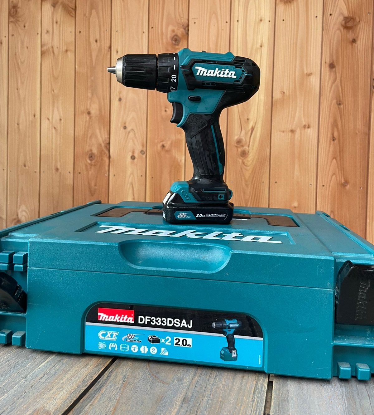 Makita DF333DSAJ 12V Accuboormachine + accu + lader + Mbox, Ophalen of Verzenden, Zo goed als nieuw, Boor- en Schroefmachine